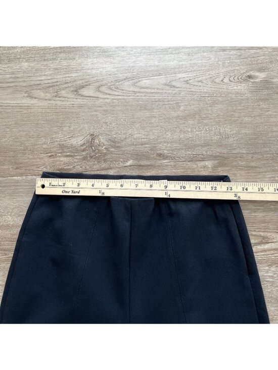 Vince Stitch Front Seamed Pants Womens Medium Navy Ankle Cropped - Picture 9 of 16